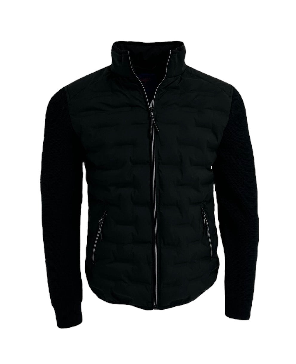 Black Puffer Jacket | Sleeves Jacket | Sugar ‘That Shirt Is Sweet’
