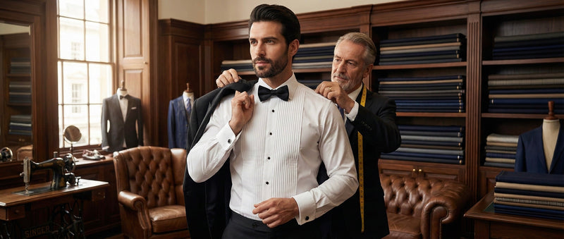 Scoop Tuxedo Shirt Set